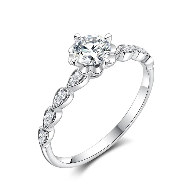 9K IGI 50分流光鑽石戒指