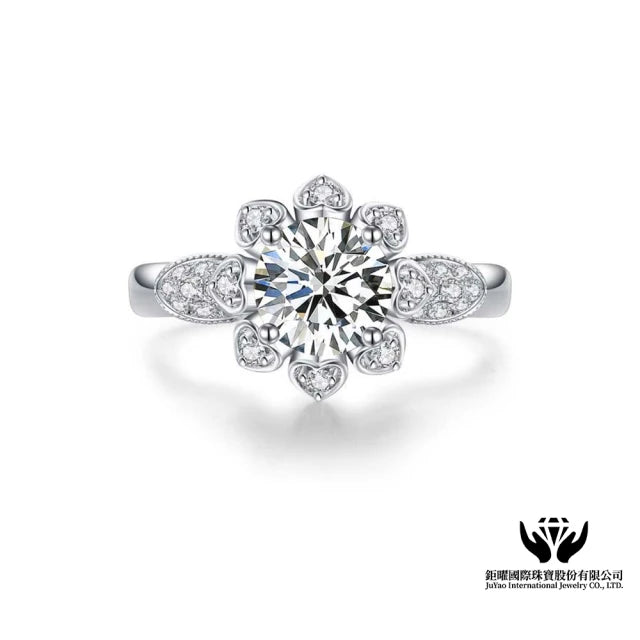 9K IGI 50分星空鑽石戒指