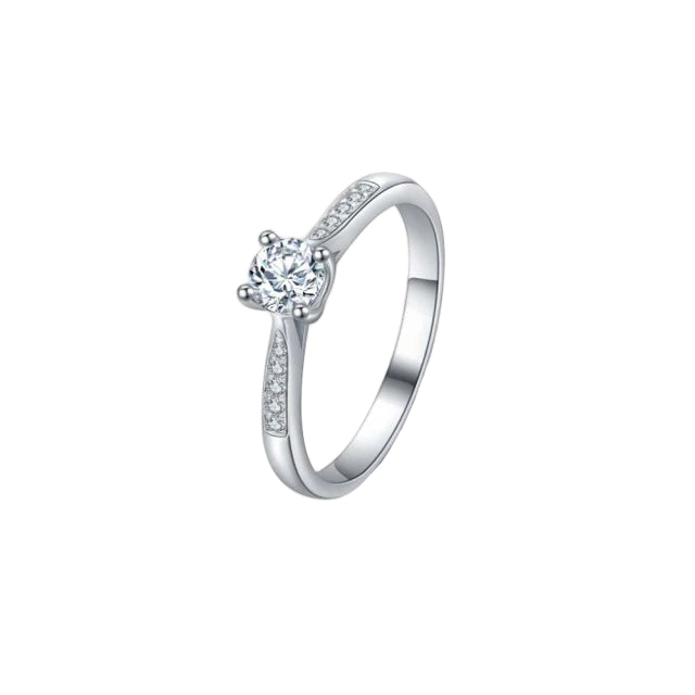 9K金 IGI 50分十鑽鑽石戒指