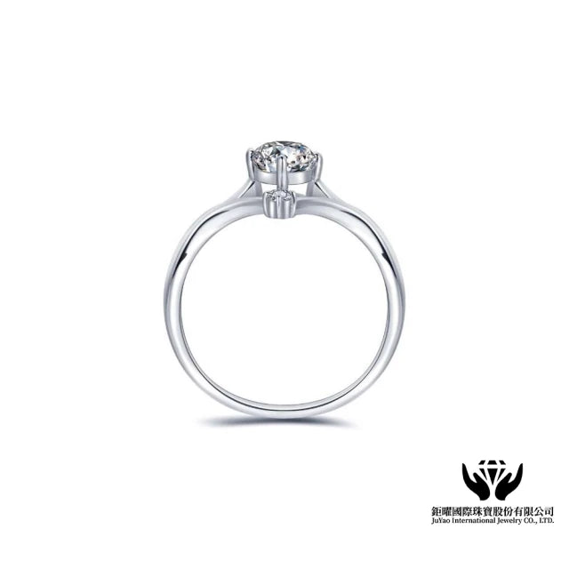 9K IGI 50分 最白D色 相映鑽石戒指