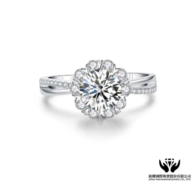 9K IGI 30分心美鑽石戒指