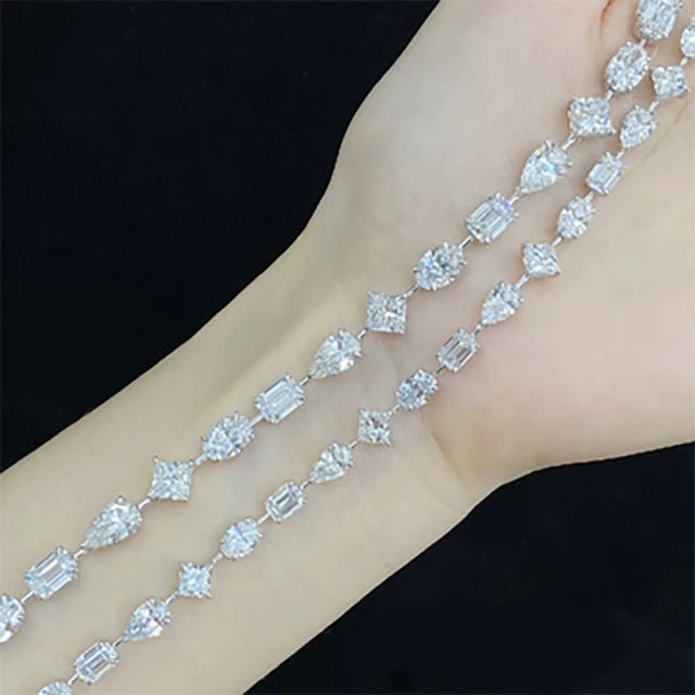 18K金 10克拉 花式車工鑽石手鍊 - Juyao鉅曜