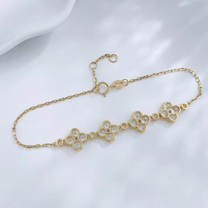 18K金 冬韻雪花鑽石手鍊 - Juyao鉅曜