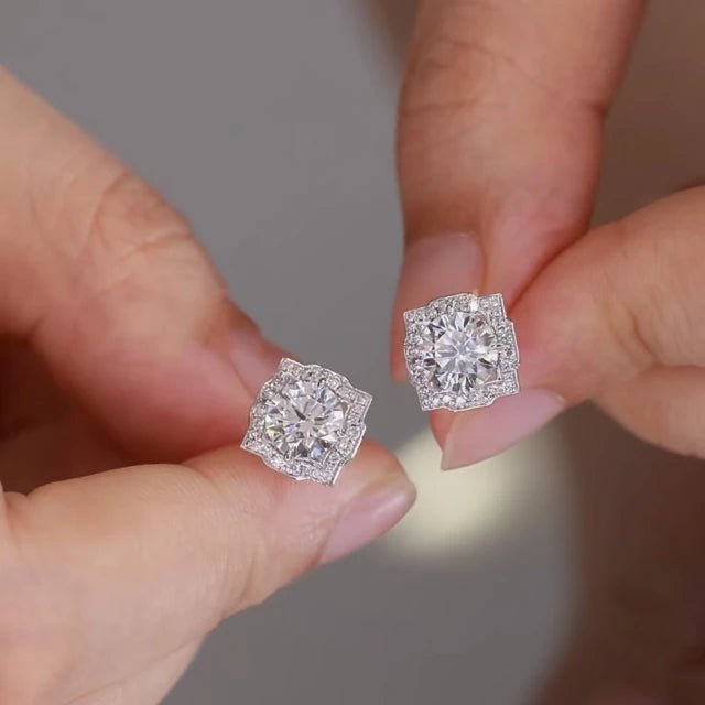 18K金 GIA 1克拉 北極星鑽耳環 - Juyao鉅曜