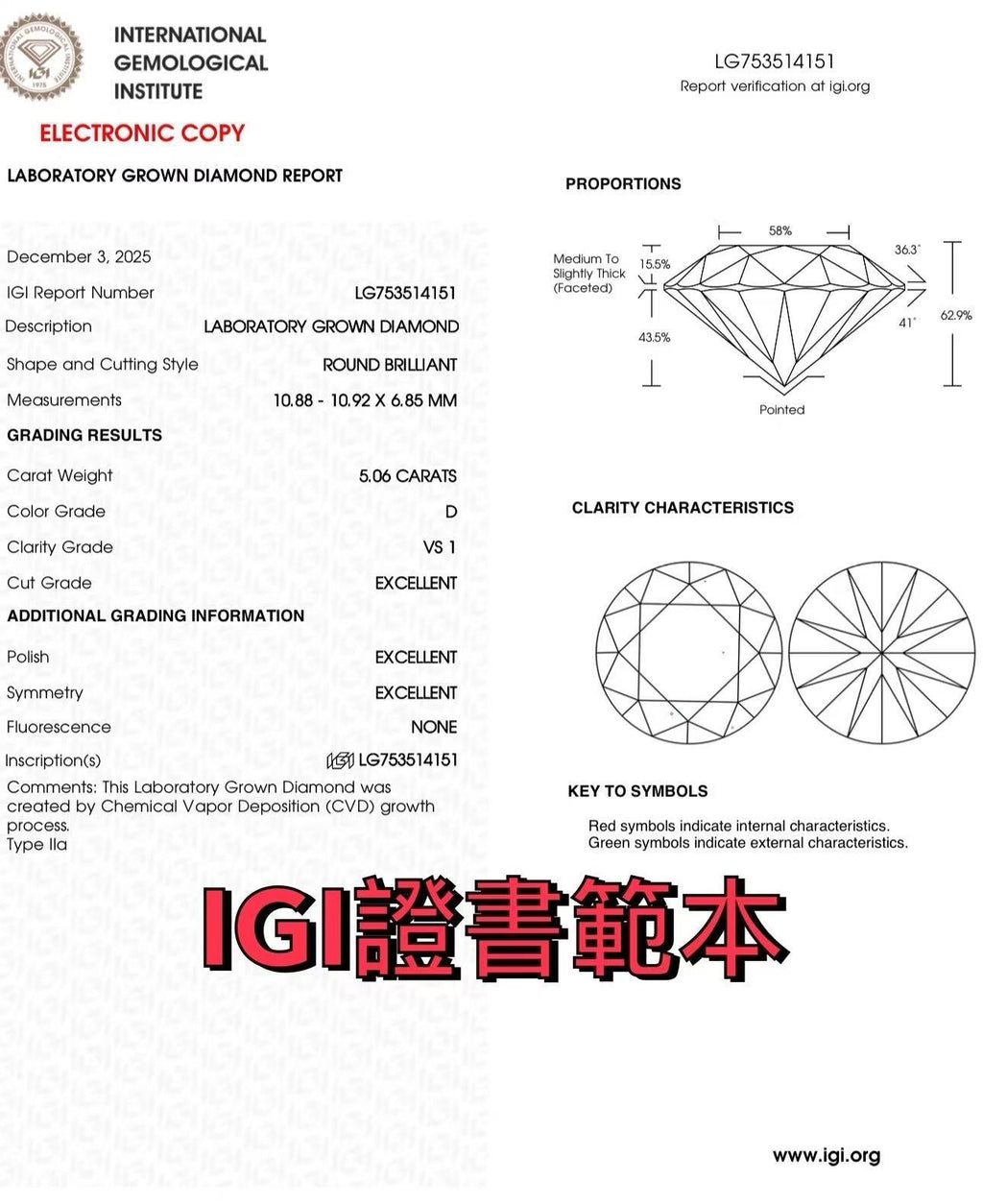 18K IGI 1克拉 時尚設計六爪鑽石戒指 - Juyao鉅曜