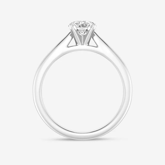 18K金 IGI 1克拉 Low Tapered橢圓鑽戒 - Juyao鉅曜