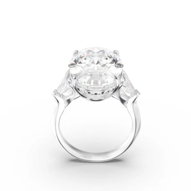 18K金 IGI 10克拉 浪漫三重奏橢圓鑽戒 - Juyao鉅曜