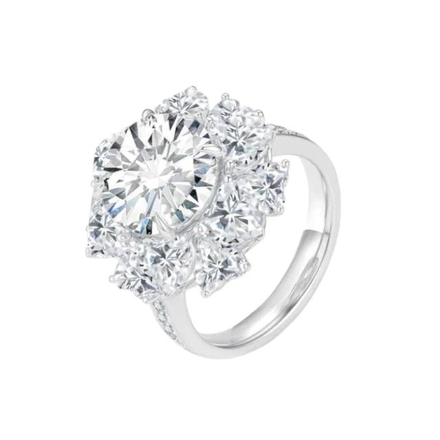 18K金 IGI 5克拉 極致豪華圓鑽戒 - Juyao鉅曜