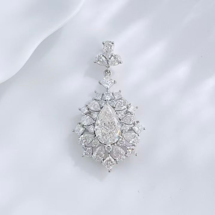 鉑金PT950 IGI 2克拉 聖誕晨露水滴鑽石項鍊