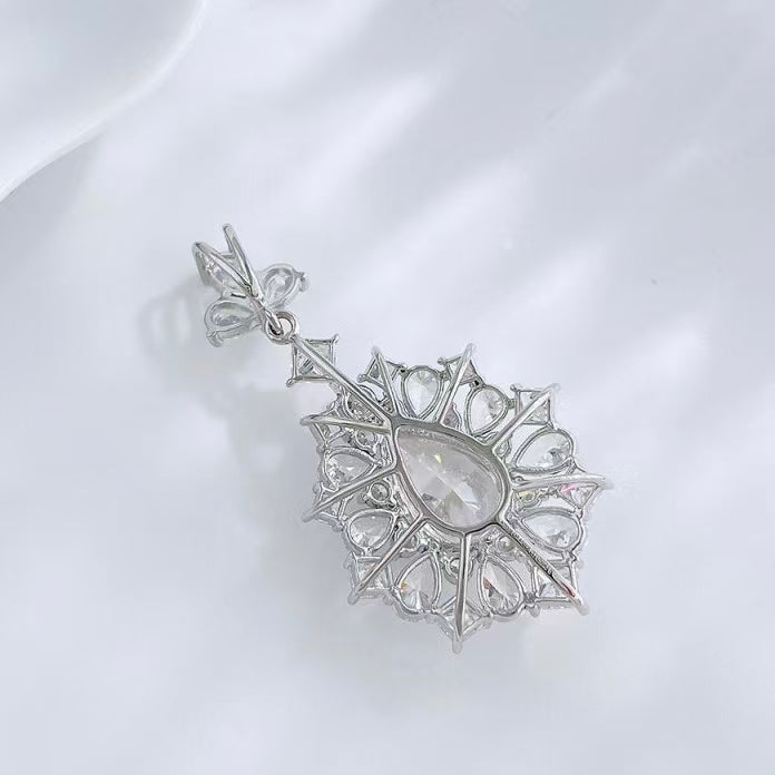 鉑金PT950 IGI 2克拉 聖誕晨露水滴鑽石項鍊