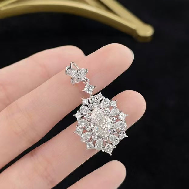 鉑金PT950 IGI 2克拉 聖誕晨露水滴鑽石項鍊