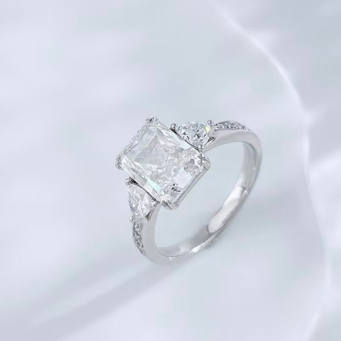 鉑金PT950 IGI 2克拉 聖誕聖光雷迪恩車工鑽戒