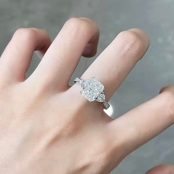 鉑金PT950 IGI 2克拉 聖誕聖光雷迪恩車工鑽戒