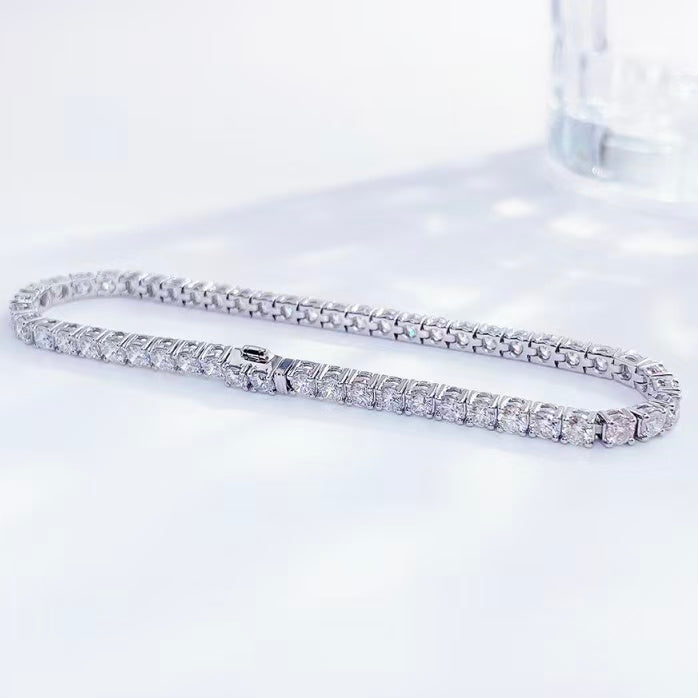 S925銀 2克拉 鑽石網球手鍊