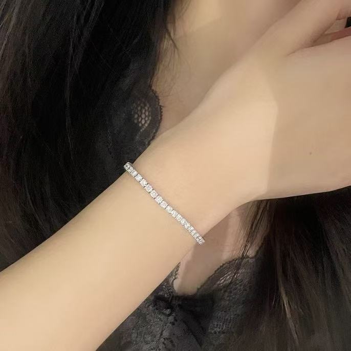 S925銀 2克拉 鑽石網球手鍊