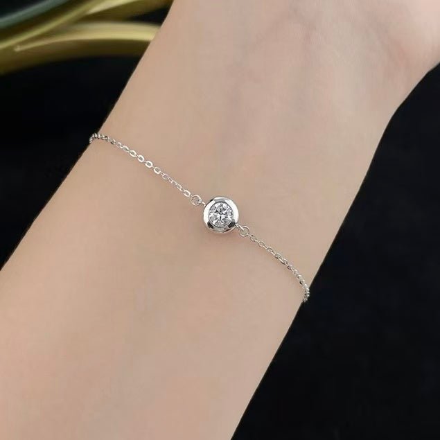 30分鑽石手鏈 銀鍊、紅繩 兩款任選 - Juyao鉅曜