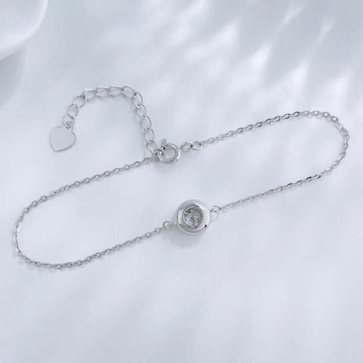 30分鑽石手鏈 銀鍊、紅繩 兩款任選 - Juyao鉅曜