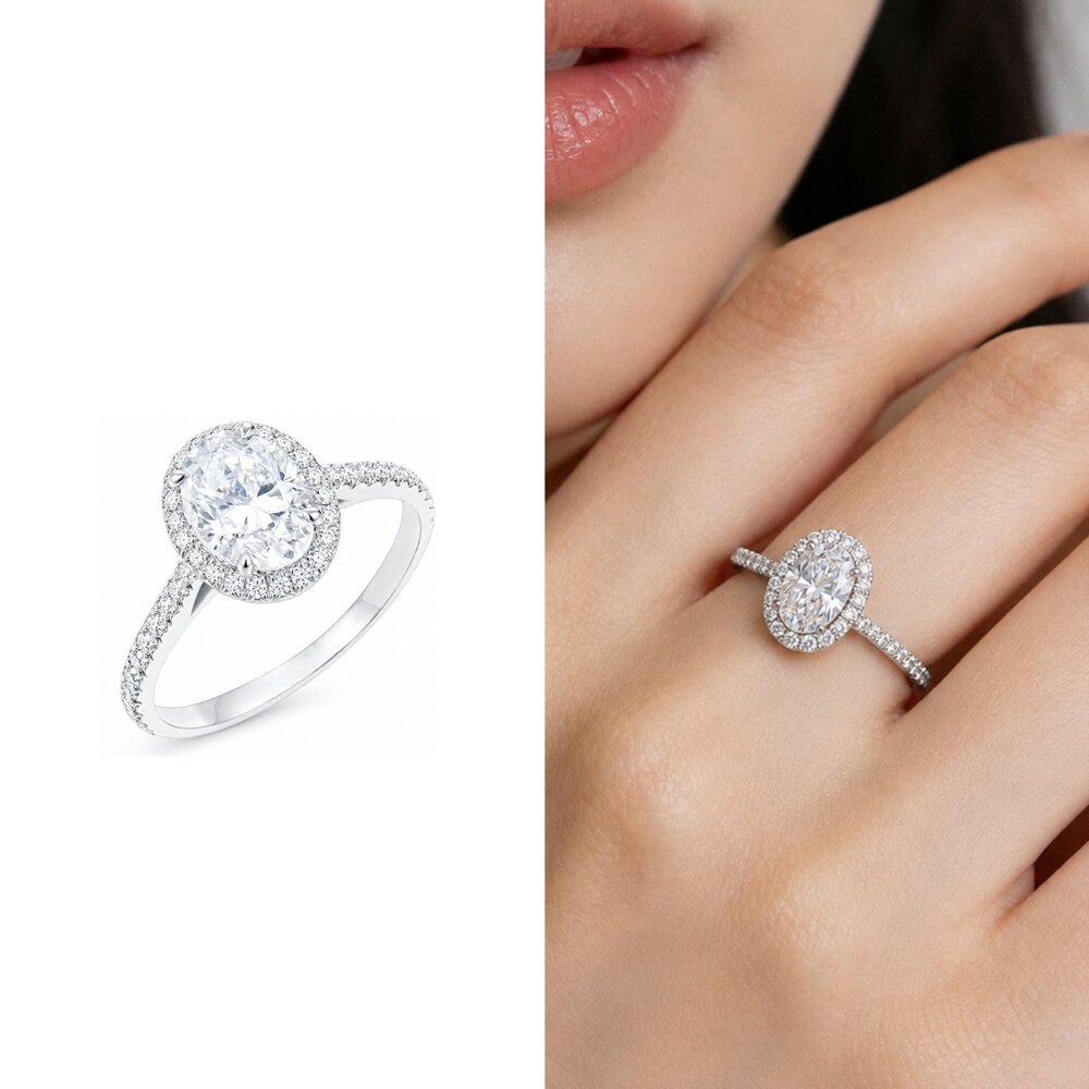 (直播品)LIVE 18K金 GIA 1克拉 圓夢橢圓鑽石戒指 (培育鑽石) - Juyao鉅曜