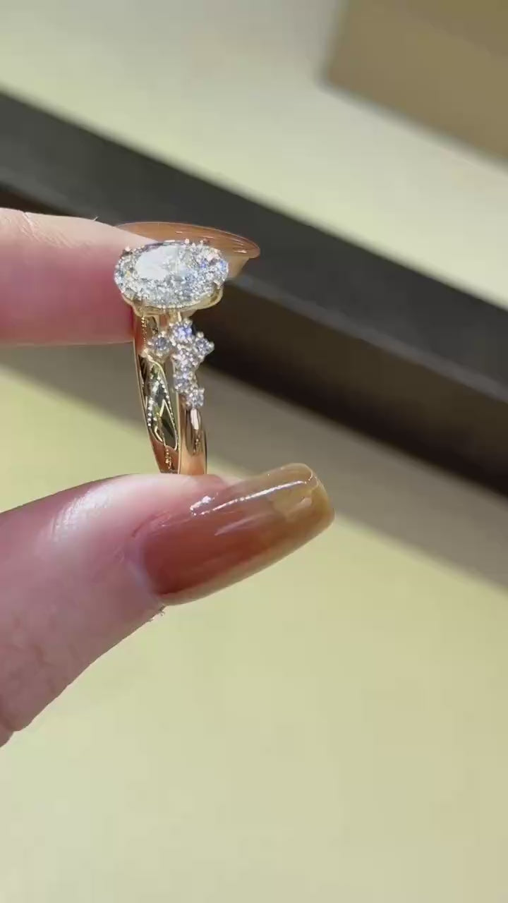 18K IGI 1.5克拉 時尚設計鑽石戒指 兩款任選