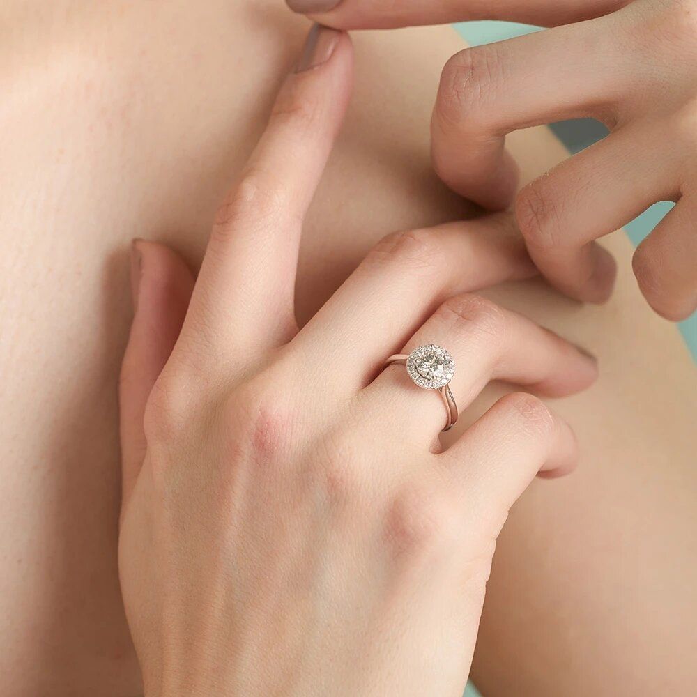 鉑金PT950 GIA 1克拉 豪華圓夢鑽戒 - Juyao鉅曜