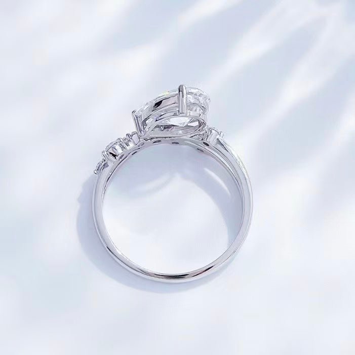 鉑金PT950 IGI 1克拉 星露枝環鑽石戒指 - Juyao鉅曜