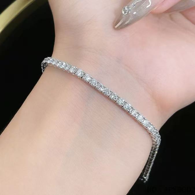 S925銀 2克拉 鑽石網球手鍊 - Juyao鉅曜